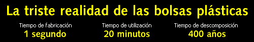 La triste realidad de las bolsas plásticas